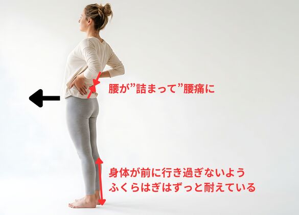 立ちっぱなしの腰痛